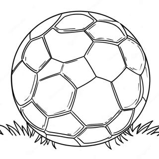 Pahina Ng Kulay Ng Bola Ng Soccer Sa Larangan 95313-34513