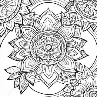 Nakakapagpahingang Mandala Na Pahina Ng Kulay Ng Terapiya 95743-34878