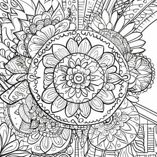 Nakakapagpahingang Mandala Na Pahina Ng Kulay Ng Terapiya 95743 34880