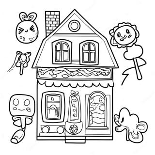 Paper Doll House Toca Boca Mga Pahina Ng Kulay