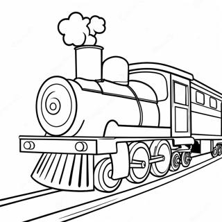 Pahina Ng Kulay Ng Makulay Na Laruang Tren 95870-34980