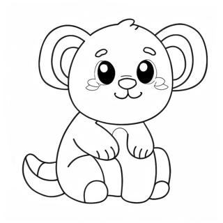 Pahina Ng Kulay Ng Cute Na Stuffed Animal Toy 95871-34981