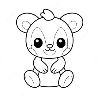 Pahina Ng Kulay Ng Cute Na Stuffed Animal Toy 95871-34982