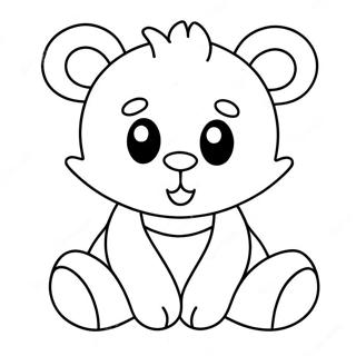 Pahina Ng Kulay Ng Cute Na Stuffed Animal Toy 95871-34983