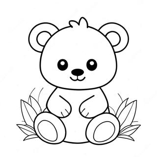 Pahina Ng Kulay Ng Cute Na Stuffed Animal Toy 95871-34984