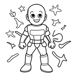 Pahina Ng Kulay Ng Masiglang Action Figure Toy 95872-34985