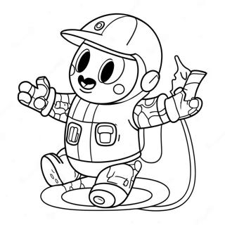 Pahina Ng Kulay Ng Masiglang Action Figure Toy 95872-34988