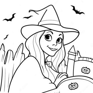 Misteryosong Pahina Ng Kulay Ng Mangkukulam Ng Halloweentown 96518-35487