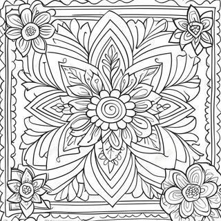 Pahina Ng Kulay Ng Mga Dekorasyon Ng Papel Picado 97059-36075