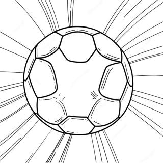 Makulay Na Bola Ng Soccer Sa Aksyon Pahina Ng Kulay 97595-36481