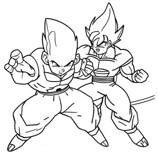 Pahina Ng Kulay Ng Super Saiyan Goku Na Nakikipaglaban Kay Frieza Mga Pahina Ng Kulay