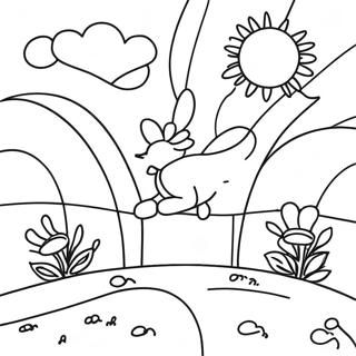 Maliwanag Na Pahina Ng Kulay Ng Maaraw Na Araw 98163 37059