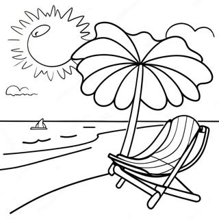 Pahina Ng Kulay Ng Maaraw Na Tanawin Sa Baybayin 98165 37065