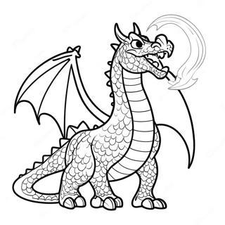 Maharlikang Pahina Ng Kulay Ng Dragon Na Nagsisiyab 98213 37100