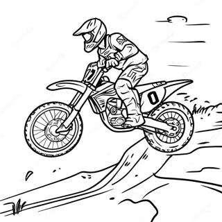 Mapangahas Na Pahina Ng Kulay Ng Supercross Dirt Bike Track 98422-37269