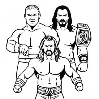 Wwe Superstars Sa Aksyon Pahina Ng Kulay 98676-37459