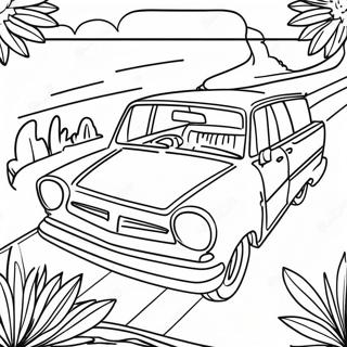 Makulay Na Mapa Ng Road Trip Pahina Ng Kulay 99472 38273