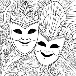Dramatikong Pahina Ng Maskara Ng Teatro 99652-38414