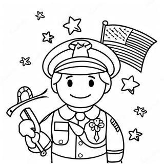 Masayang Pahina Ng Kulay Para Sa Araw Ng Mga Patriot Para Sa Mga Bata 99755 38499